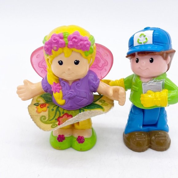 Fisher Price Little People Sarah Lynn Fairy Recycle Ryan Posable Figure Toy 3" - Picture 13 of 13